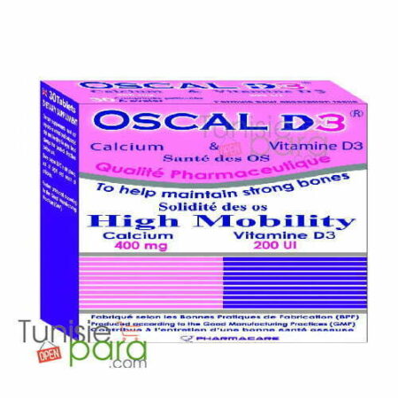 OSCAL-D3 adolescents et adultes 30 gélules