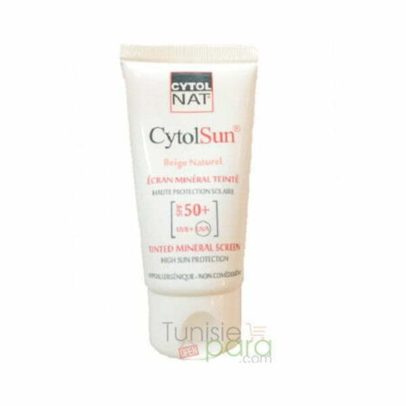 CytolSun écran minéral teinté SPF 50+ est un soin dermatologique photoprotecteur spécialement formulé pour les peaux sensibles et intolérantes aux filtres solaires chimiques.